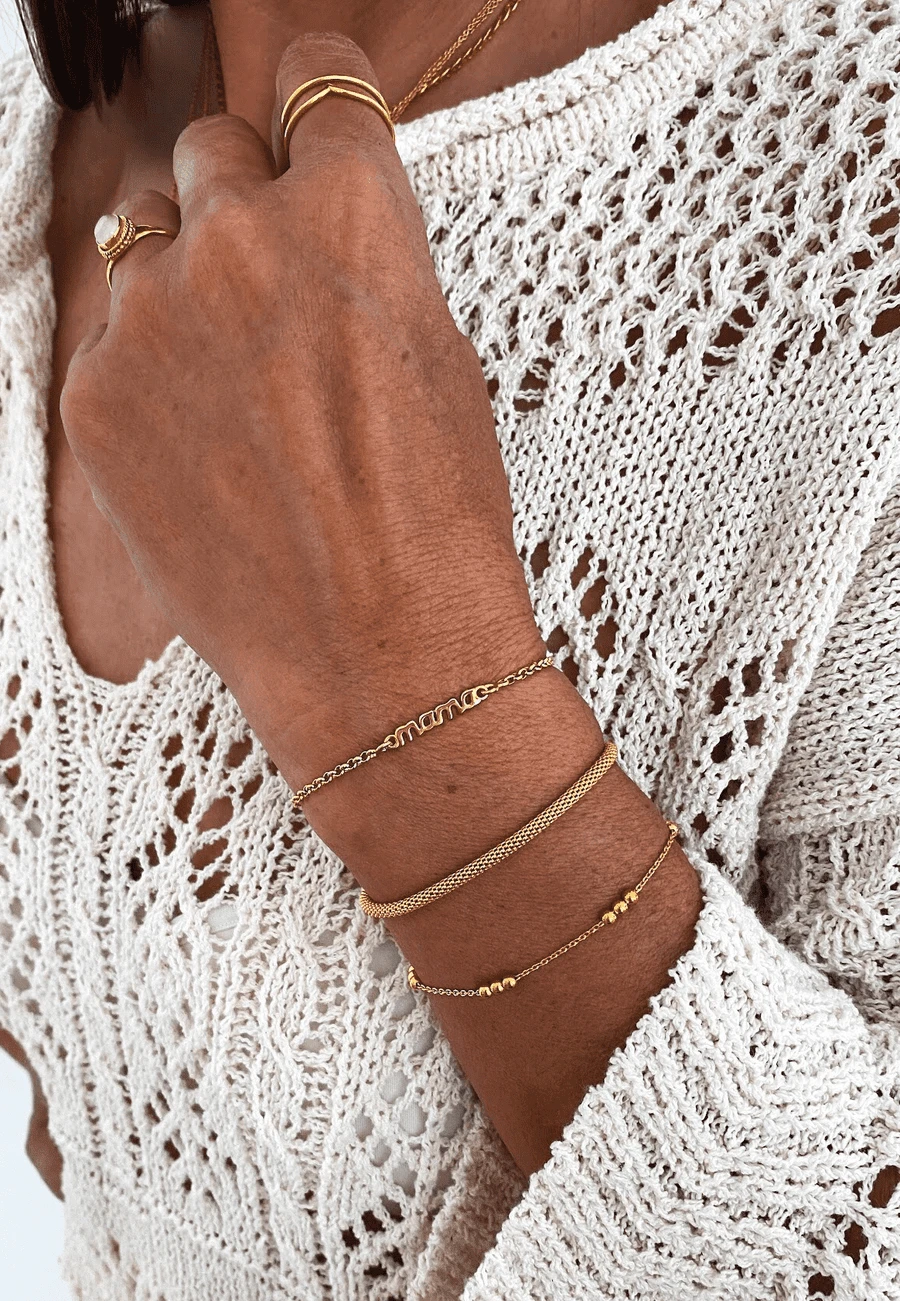 San Saru PULSERA MAMA CHAPADA EN ORO - Image 3