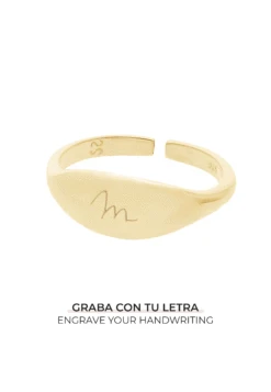 San Saru ANILLO PURNIT CHAPADO EN ORO (PERSONALIZADO)