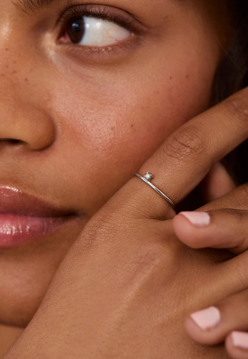 San Saru ANILLO CASSIOPEIA ORO BLANCO