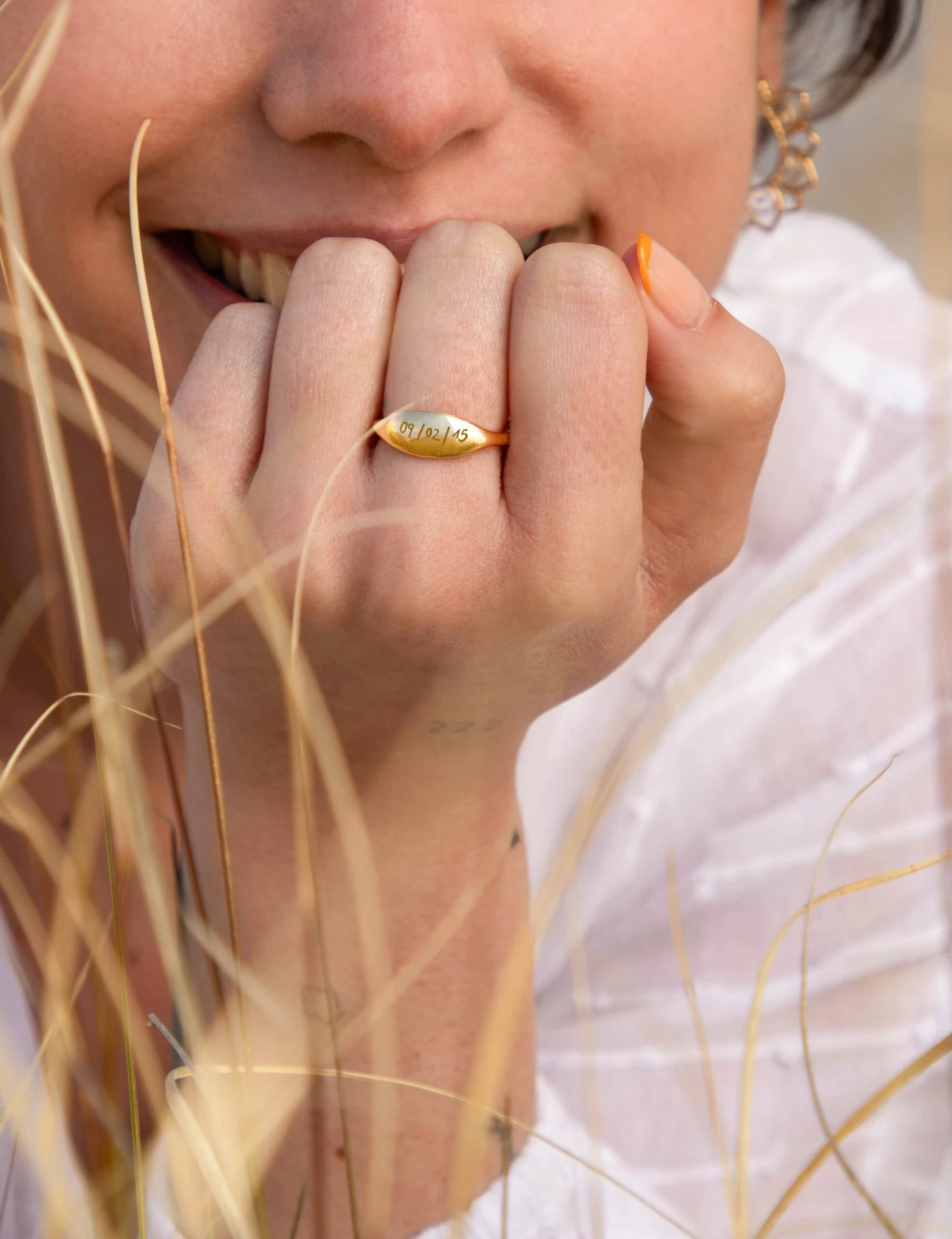 San Saru ANILLO PURNIT CHAPADO EN ORO (PERSONALIZADO) - Image 2