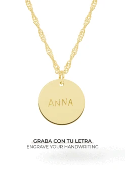 San Saru COLLAR CHANDRAKANTA CHAPADO EN ORO (PERSONALIZADO)