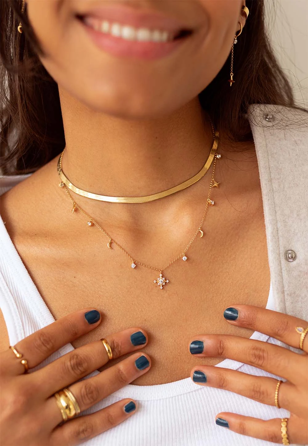 San Saru COLLAR VIDYA CHAPADO EN ORO - Image 2