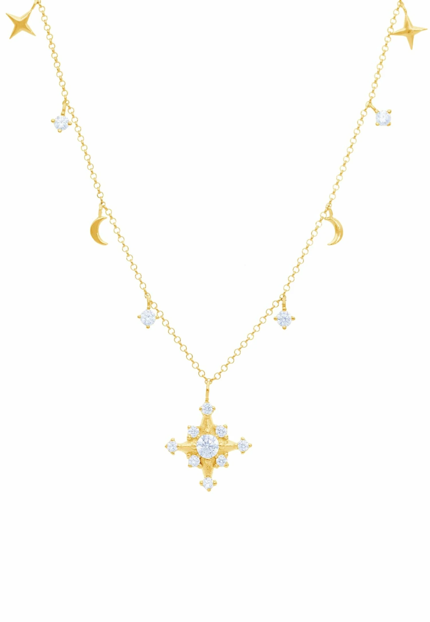 San Saru COLLAR VIDYA CHAPADO EN ORO