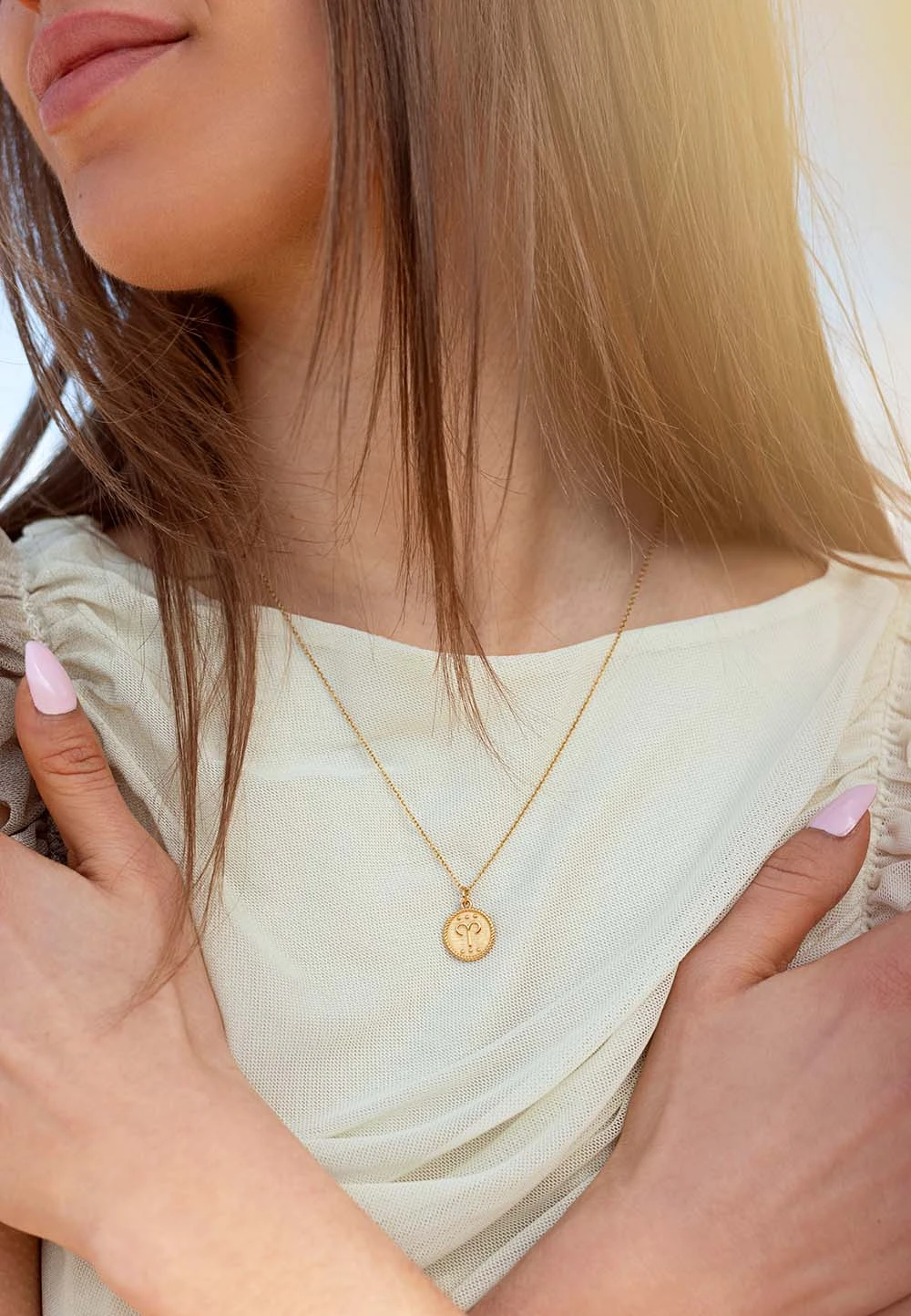 San Saru COLLAR ZODIACO CHAPADO EN ORO - Image 2