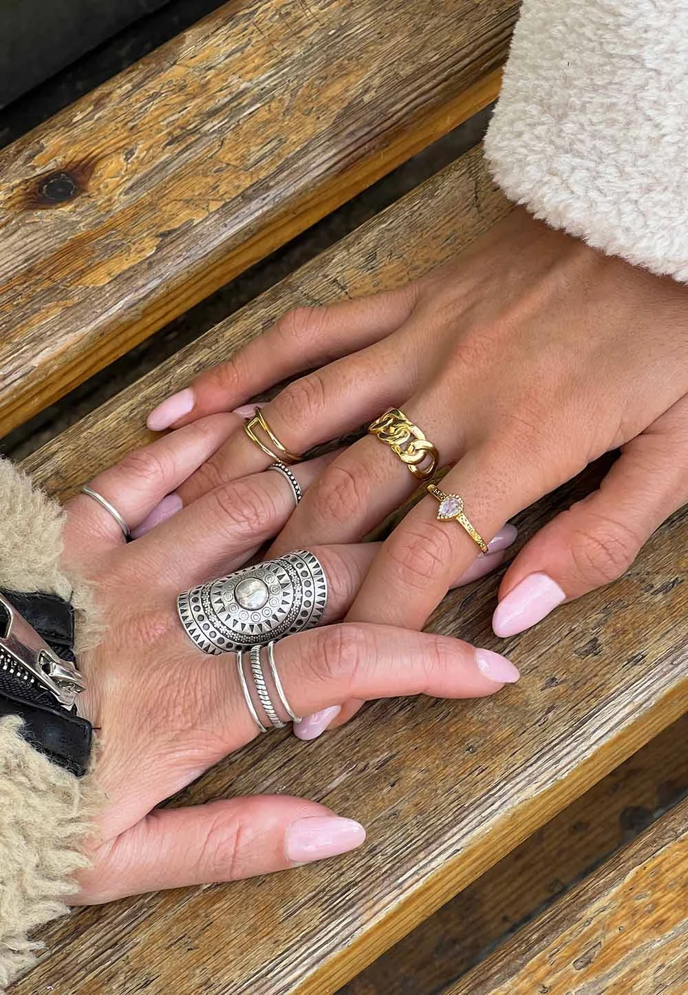 San Saru ANILLO DOREE CHAPADO EN ORO - Image 3