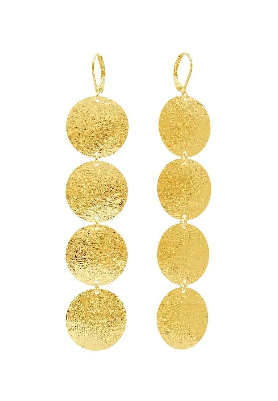 San Saru PENDIENTES BHAJAN CHAPADOS EN ORO