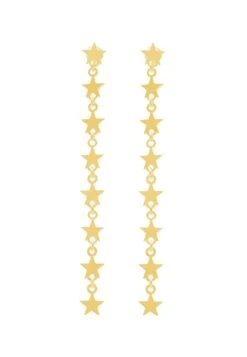 San Saru PENDIENTES ULKA CHAPADOS EN ORO