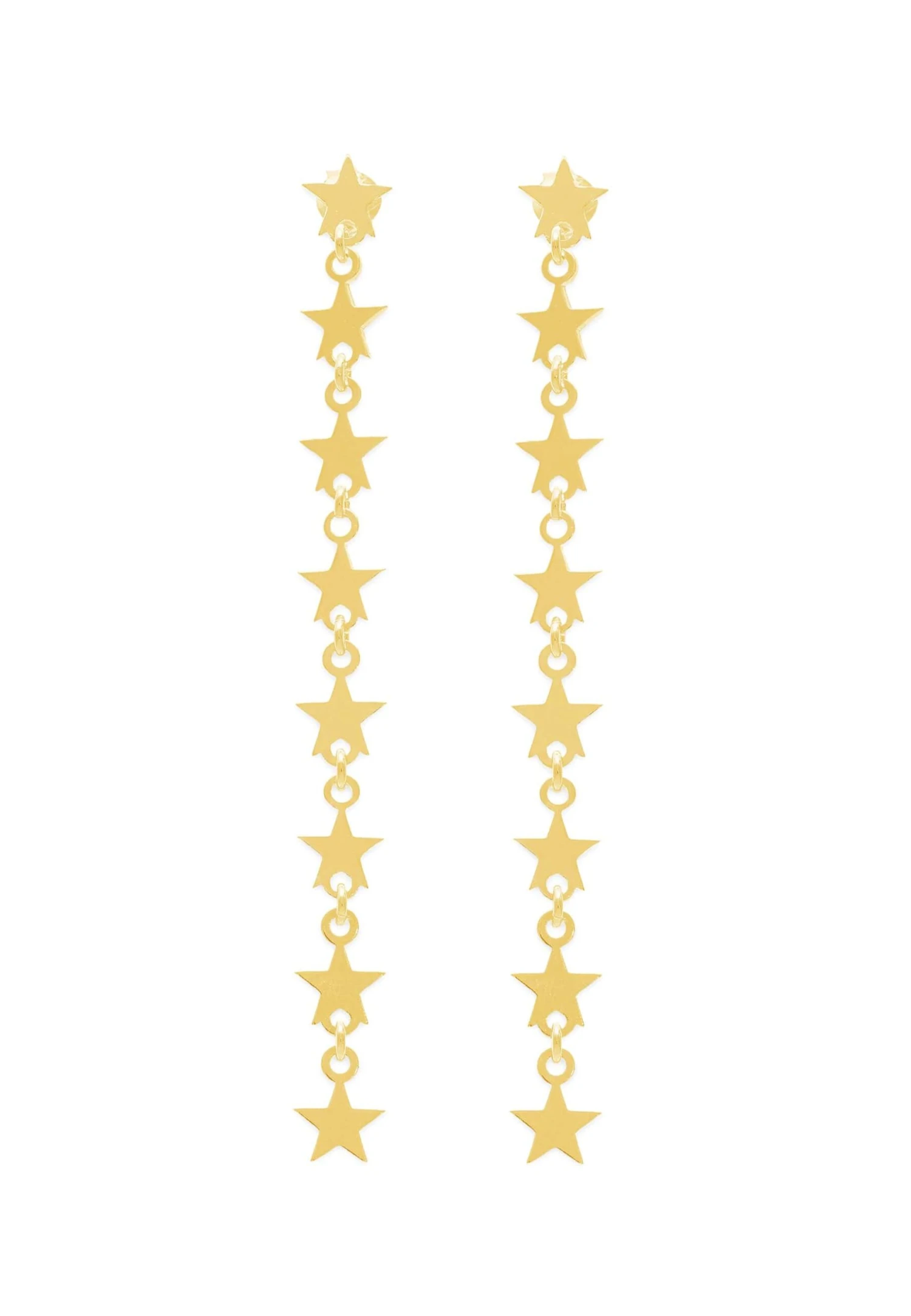 San Saru PENDIENTES ULKA CHAPADOS EN ORO