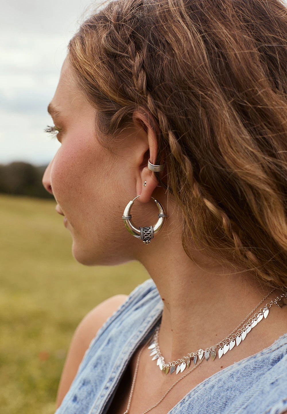 San Saru PENDIENTES TIRTHA (30MM)