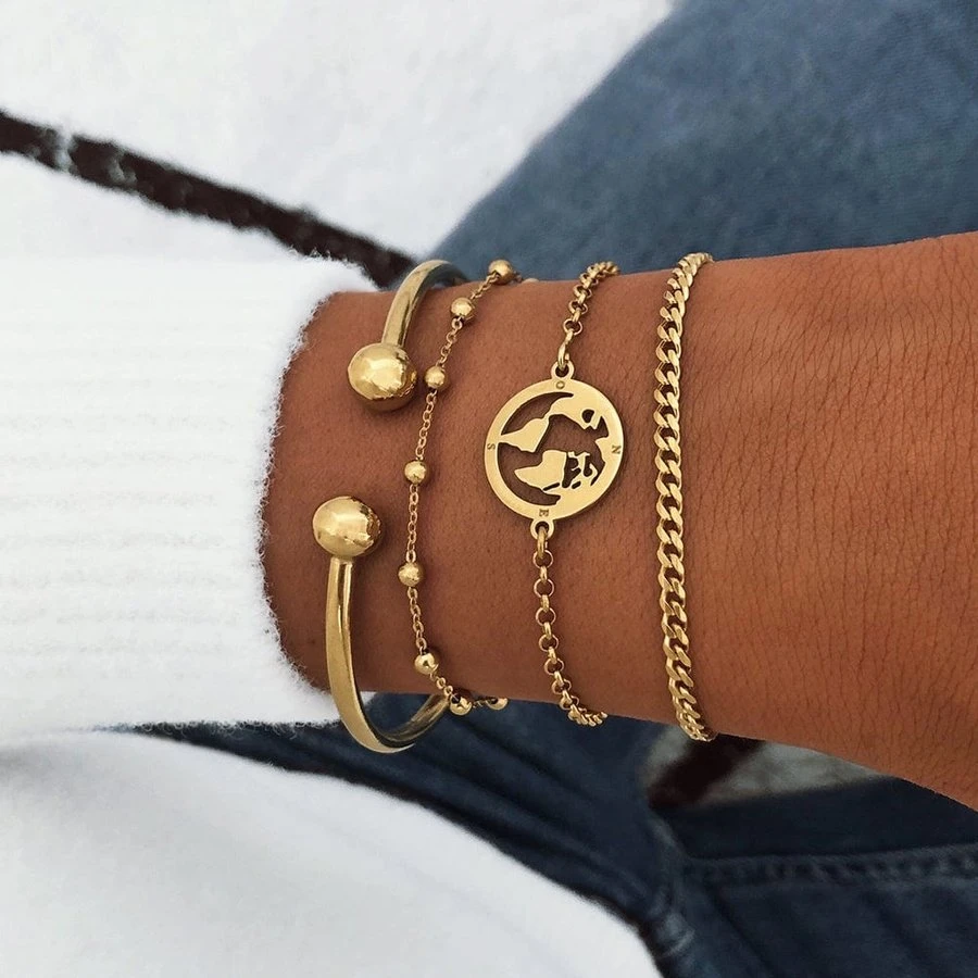 San Saru PULSERA MALTI CHAPADA EN ORO - Image 2